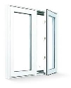 70mm White Casement 1200mm x 1200mm