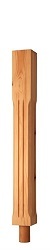 Fluted Stop Chamfered Quarter Landing Post