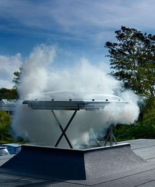 Smoke Vent. Flat Roof,  100x100, 73QPane